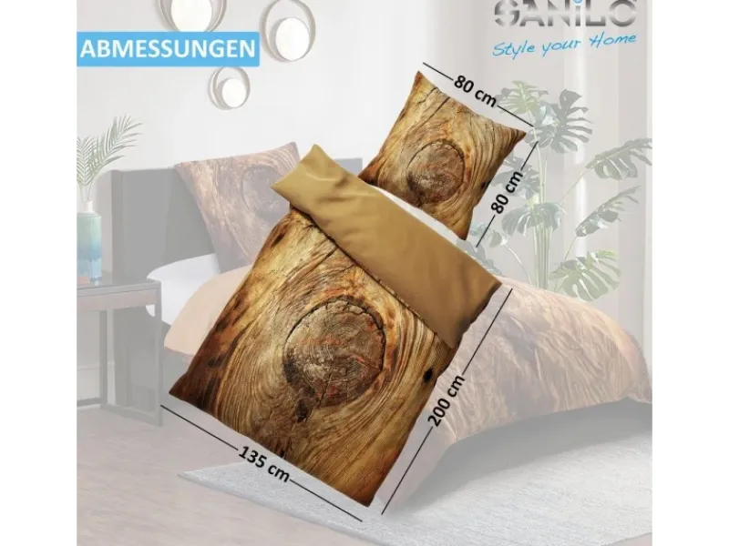 Sanilo Bettwäsche 4-teilig Rustikal