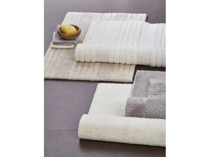 Schöner Wohnen Kollektion Schöner Wohnen Badteppich Bahamas 67 cm x 110 cm Bordüre Hell