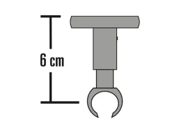 Schöner Wohnen Kollektion Seilspanngarnituren^Schöner Wohnen Deckenträger Leon für Gardinenstangen Ø 20 mm