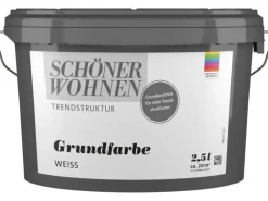 SCHÖNER WOHNEN-Farbe Grundierung^Schöner Wohnen Grundfarbe Weiß / abtönbar 2,5 l