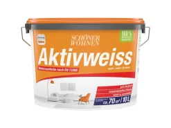 SCHÖNER WOHNEN-Farbe Weißlacke^Schöner Wohnen Innenfarbe Aktivweiß Weiß 10 l