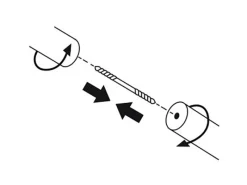 Schöner Wohnen Kollektion Seilspanngarnituren^Schöner Wohnen Verbinder Mona für Holz-Gardinenstangen Metall