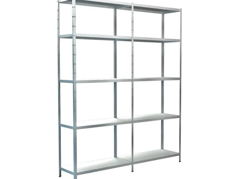 Schulte Set 1 Steckregal und 1 Anbauregal 200 cm x 160 cm x 35 cm