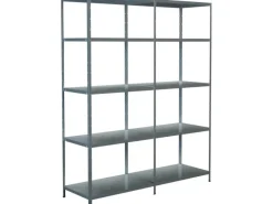 Büroregale^Schulte Set 1 Steckregal und 1 Anbauregal 200 cm x 160 cm x 50 cm