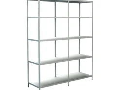 Büroregale^Schulte Set 1 Steckregal und 1 Anbauregal 200 cm x 160 cm x 50 cm