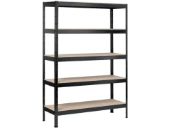 SCHULTE Regalwelt Regale Schwarz^Schulte Stecksystem-Schwerlastregal S 180 cm x 90 cm x 40 cm