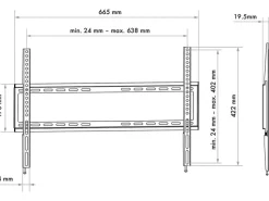 Schwaiger TV-Wände^Fixed 3 TV-Wandhalter max. 45 kg