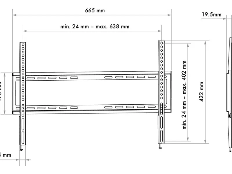 Schwaiger TV-Wände^Fixed 3 TV-Wandhalter max. 45 kg