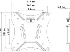 Schwaiger TV-Wände^TV-Wandhalter Fixed 1 für 25 Kg Fix