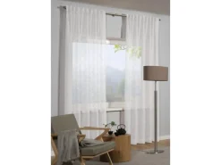 Sehlbach Gardinenstangen^Fertigschal Multiband Bestickter Dolly 135 cm x 245 cm