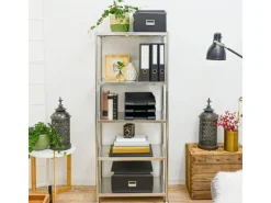 shelfr Schwerlast Edelstahl Regal mit 5 Ebenen 61 x 36 x 145 cm bis 60kg