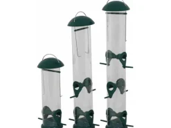 Siena Garden Vogelbedarf^Futterspender Feeder Basic Kunststoff Grün Ø 13,4 cm x 43 cm