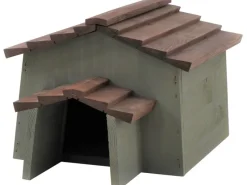 Siena Garden Igelhaus Kiefer Olive und Braun 55 cm x 38 cm x 28 cm FSC®