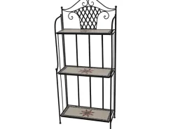 Siena Garden Mosaik|Weitere Regale^Regal Stella 63 cm x 29 cm x 142 cm Bunt Mosaik