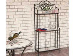 Siena Garden Mosaik|Weitere Regale^Regal Stella 63 cm x 29 cm x 142 cm Bunt Mosaik