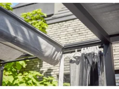 Siena Garden Insektenschutz^Seitenteile für Schattenmanufaktur Silber-Grau 300 cm x 210 cm