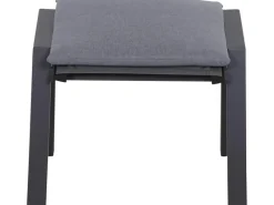 Siena Garden Kissen|Hocker^Valencia Hocker Matt Anthrazit-Salt & Pepper Gestell Aluminium