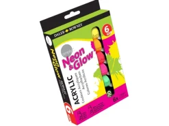 Daler Rowney Simply Aluminium Acryl-Tuben 6er-Set Neon je 12ml