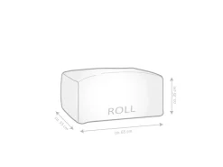 Sitting Point Sitzsäcke^Hocker Roll Woolly 100 l Natur