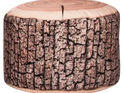 Sitting Point Hocker Wood 60 l Natur Holzoptik-Muster