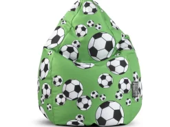 Sitting Point Sitzsäcke^Sitzsack BeanBag Kicker 120 l Grün Fußball-Muster