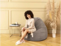 Sitting Point Sitzsäcke^Sitzsack BeanBag Woolly 220 l Natur