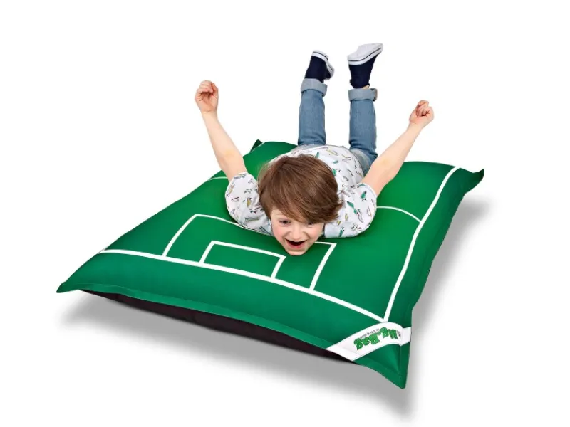 Sitting Point Sitzsack BigBag 200 l Gras Grün Fußball-Muster