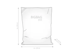 Sitting Point Sitzsack BigBag Woolly 300 l Natur