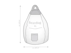 Sitting Point Sitzsack Jamie 220 l