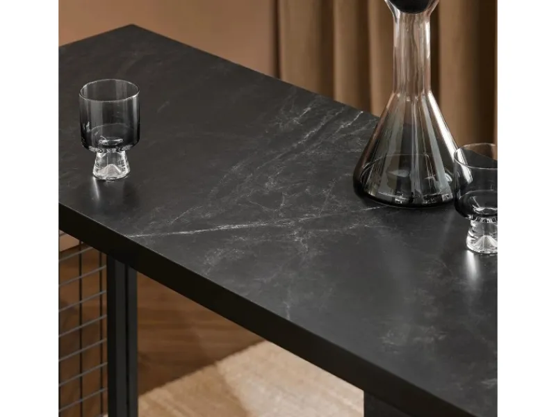 SoBuy Bartisch Balkontisch Küchentisch Bistrotisch Stehtisch Schwarz FWT100-SCH