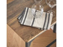 SoBuy Essgruppe Bartisch Set Esstisch mit 2 Stühlen Braun-Schwarz OGT03-XL