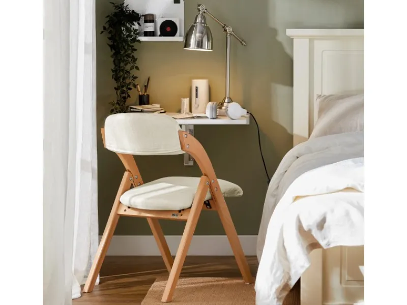 SoBuy Esszimmerstuhl Klappstuhl Küchenstuhl Polsterstuhl mit Lehne FST92-W