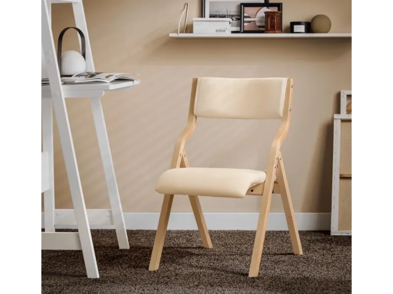 SoBuy Stühle^Esszimmerstuhl Klappstuhl Küchenstuhl Polsterstuhl mit Lehne FST40-W