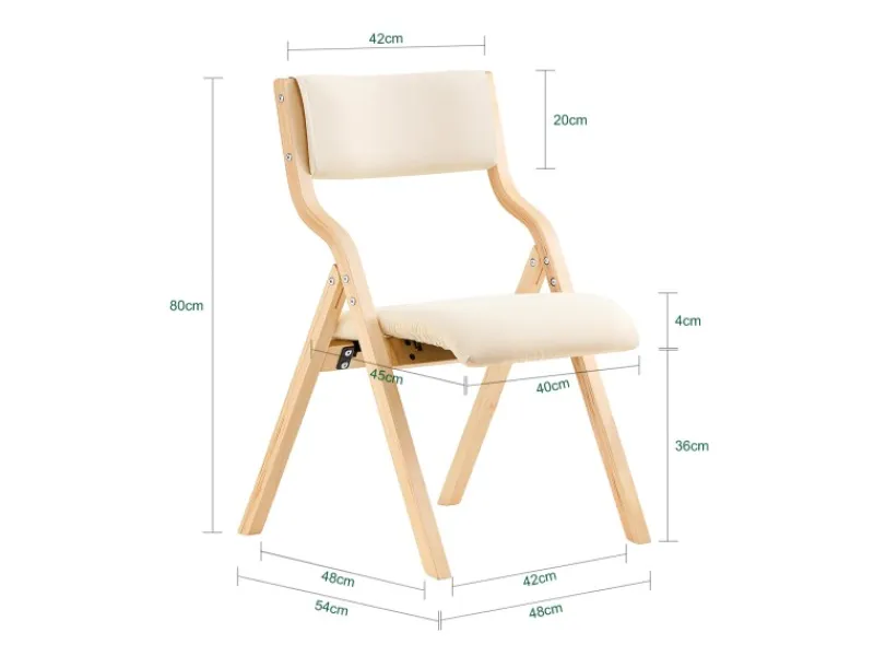 SoBuy Stühle^Esszimmerstuhl Klappstuhl Küchenstuhl Polsterstuhl mit Lehne FST40-W