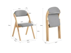 SoBuy Stühle^Esszimmerstuhl Klappstuhl Küchenstuhl Polsterstuhl mit Lehne FST92-N