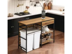 SoBuy Kommode^Kücheninsel Sideboard Kommode Küchenschrank Flurschrank Vintage FSB71-PF