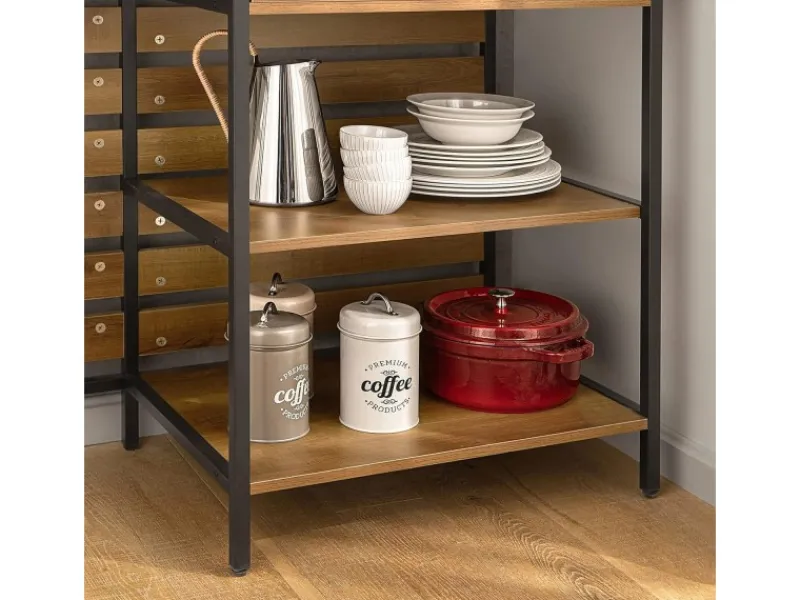 SoBuy Kommode^Kücheninsel Sideboard Kommode Küchenschrank Flurschrank Vintage FSB71-PF