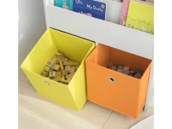 SoBuy Aufbewahrung|Regal Weiß^Kinder Bücherregal Kinderregal mit 3 Ablagen Spielzeugregal Weiß KMB27-W