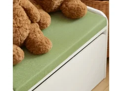 SoBuy Kinder Spielzeugtruhe Spielzeugkiste Aufbewahrungsbox Schuhbank KMB80-W