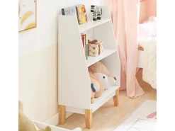 SoBuy Aufbewahrung|Regal Weiß^Kinderregal mit 3 Fächern Bücherregal Aufbewahrungsregal Weiß KMB47-W