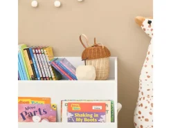SoBuy Kinderregal mit 3 Fächern Spielzeugregal Bücherregal Standregal KMB54-W