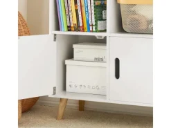 SoBuy Bücherregale^Kinderregal mit Haus-Design Bücherregal für Kinder Weiß KMB58-W