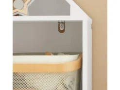 SoBuy Bücherregale^Kinderregal mit Haus-Design Bücherregal für Kinder Weiß KMB58-W