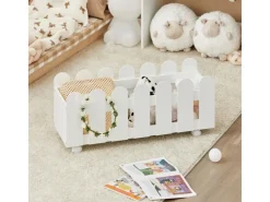 SoBuy Bücherregale^Kinderregal Set 2-teilig Aufbewahrungsregal für Kinder Bücherregal KMB52-W