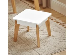 SoBuy Kindertisch mit 2 Stühlen Kindersitzgruppe mit Stauraum Maltisch KMB92-GR