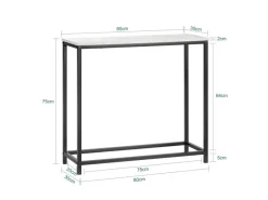 SoBuy Sideboards^Konsolentisch Flurtisch Dekotisch Sideboard Beistelltisch FSB29-SCH