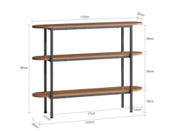 SoBuy Sideboards^Konsolentisch Flurtisch Sideboard Beistelltisch Dekotisch FSB67-WS