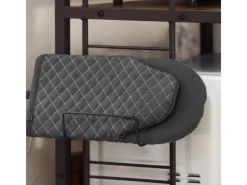 SoBuy Mikrowellenhalter Küchenregal mit 2 Ablagen und 2 Flaschenhalter KCR08-PF