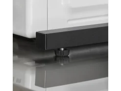 SoBuy Mikrowellenhalter Küchenregal mit 2 Ablagen und 2 Flaschenhalter KCR08-PF