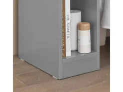 SoBuy Nachttisch mit Schublade Beistelltisch Nachtschrank Hellgrau FBT111-HG